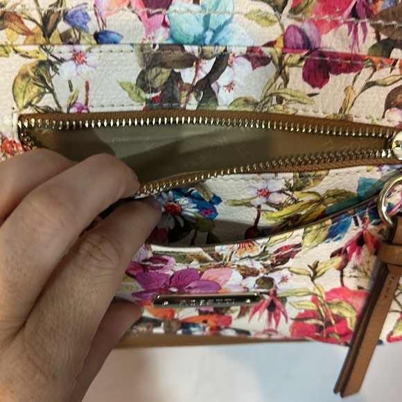 Rosetti Floral Tote Bag with Brown Accents - Picture 6 of 14